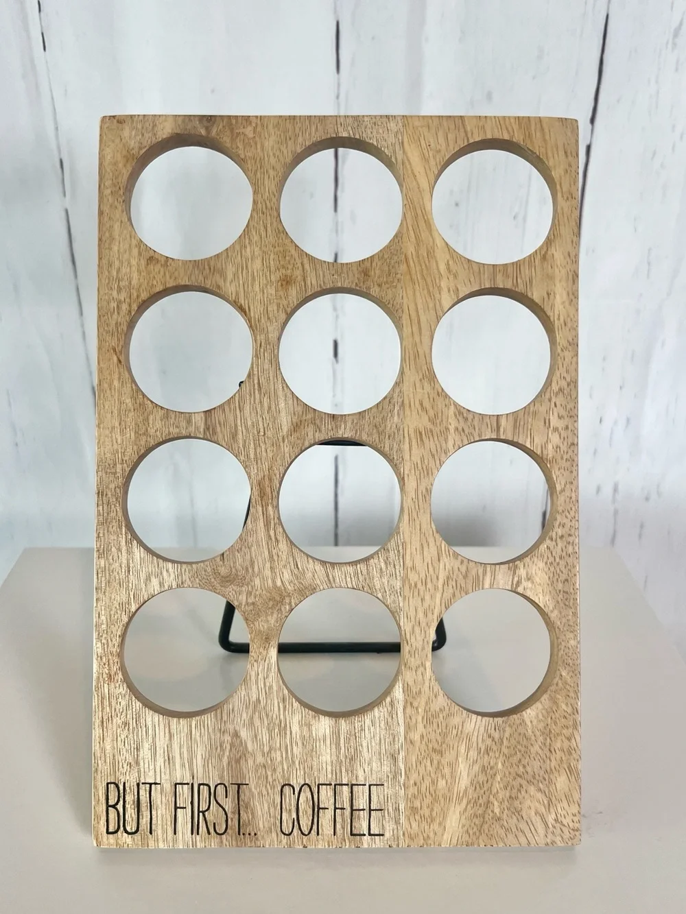 Mud Pie Mango Wood Coffee Pod Holder 